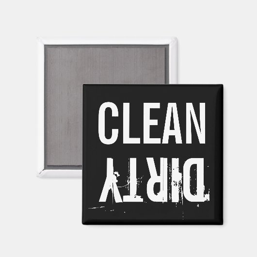 Schone Vuile Vaatwasser Keukenmagneet Magneet (Voorkant / Achterkant)