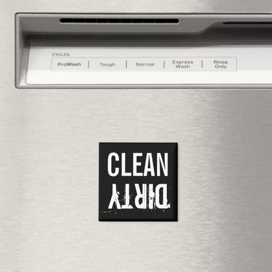 Schone Vuile Vaatwasser Keukenmagneet Magneet (Insitu (Vaatwasser))