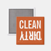 Schone Vuile Vaatwasser Keukenmagneet Magneet (Voorkant / Achterkant)