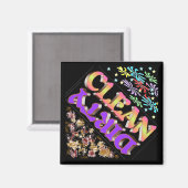 Schone Vuile vaatwasser magneet (Voorkant / Achterkant)