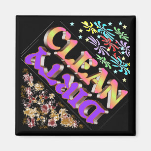 Schone Vuile vaatwasser magneet