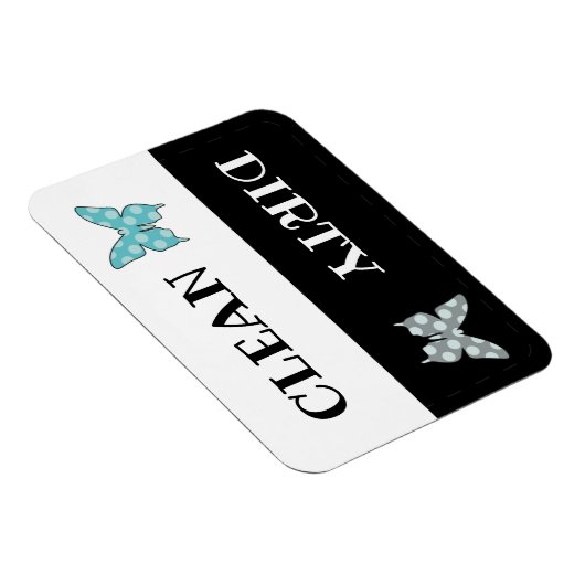 Schone, vuile vaatwasvlinder magneet (Rechterzijde)