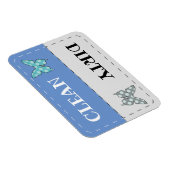 Schone, vuile vaatwasvlinder magneet (Rechterzijde)