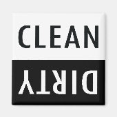 Schone, vuile wasmachine magneet (Voorkant)