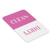 Schone vuilniswasmachine Moderne minimale roze mag Magneet (Rechterzijde)