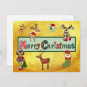 Schöne Weihnachten Feestdagenkaart (Voorkant / Achterkant)