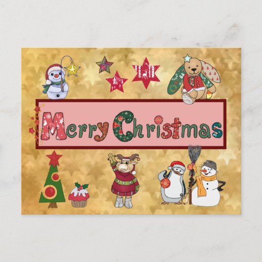 Schöne Weihnachten Feestdagenkaart (Voorkant)