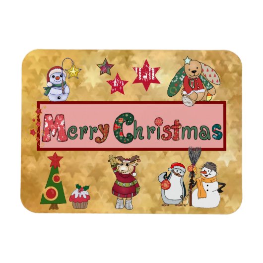 Schöne Weihnachten Magneet (Horizontaal)