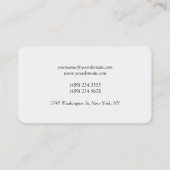 Schone witte haarStijllijst Rond Visitekaartje (Achterkant)