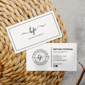 Schone witte legant moderne professional visitekaartje