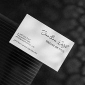 Schone witte naam in het Manuscript van de Handtek Visitekaartje