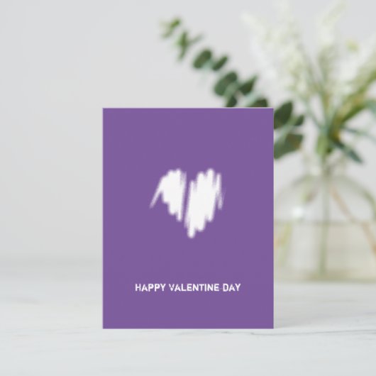 Schone, witte, zakelijke QR-code hartslag Feestdagenkaart (Staand voorkant)