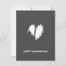 Schone, witte, zakelijke QR-code hartslag Feestdagenkaart