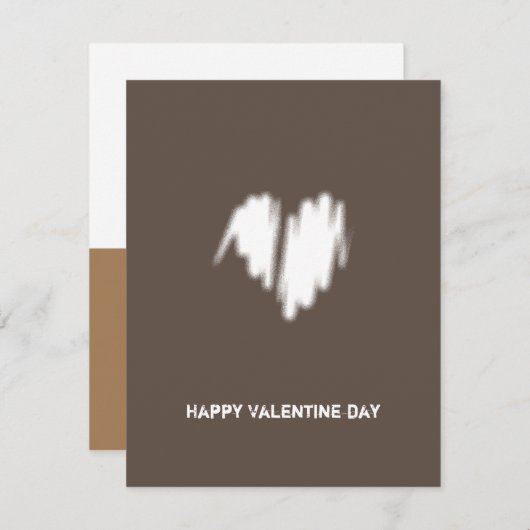 Schone, witte, zakelijke QR-code hartslag Feestdagenkaart (Voorkant / Achterkant)