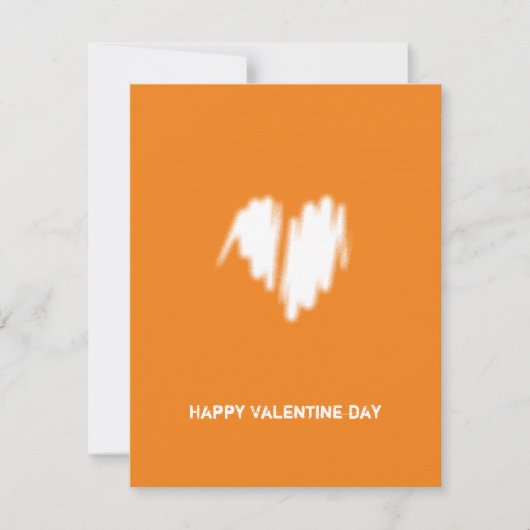 Schone, witte, zakelijke QR-code hartslag Feestdagenkaart (Voorkant)