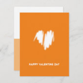 Schone, witte, zakelijke QR-code hartslag Feestdagenkaart (Voorkant / Achterkant)