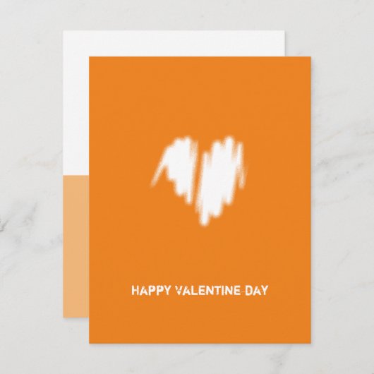 Schone, witte, zakelijke QR-code hartslag Feestdagenkaart (Voorkant / Achterkant)