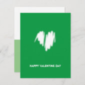 Schone, witte, zakelijke QR-code hartslag Feestdagenkaart (Voorkant / Achterkant)