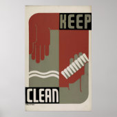 Schone WPA-videoband uit 1938 behouden Poster (Voorkant)