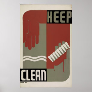 Schone WPA-videoband uit 1938 behouden Poster