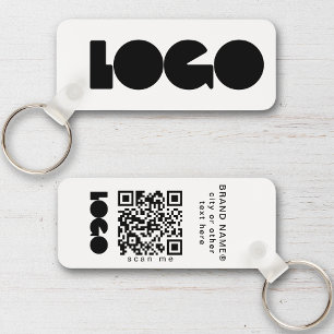 Schone Zaken Logo & QR Code, Bedrijf Horizontaal Sleutelhanger