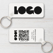 Schone Zaken Logo & QR Code, Bedrijf Horizontaal Sleutelhanger