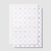 Schone zwart-wit moderne bruiloft Save the Date Vellum Uitnodigingen (Offset (Uitnodiging))