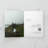 Schone zwart-wit QR Code Moderne bruiloft (Binnen)