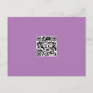 Schone zwart-witkleur QR-code Briefkaart