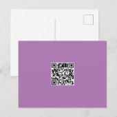 Schone zwart-witkleur QR-code Briefkaart (Voorkant / Achterkant)