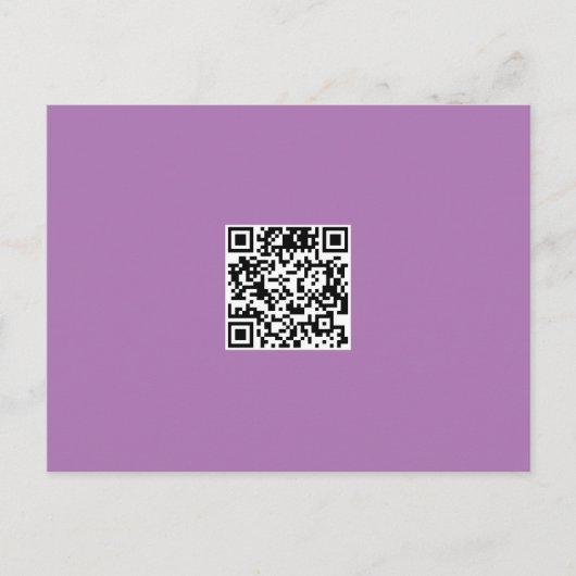 Schone zwart-witkleur QR-code Briefkaart (Voorkant)