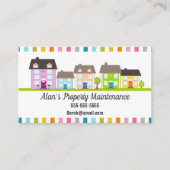 schoner onderhoud handig man huur man visitekaartje (Voorkant)