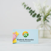 Schonere handreiniging | Home Clean Logo Visitekaartje (Staand voorkant)
