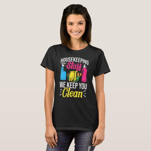 Schonere Outfit Huishoudster Huishoudster Huishoud T-shirt (Voorkant volledig)