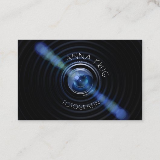 Schönes Design Fotografie Visitenkarte Visitekaartje (Voorkant)