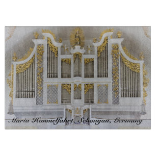 Schongau orgel met titel snijplank