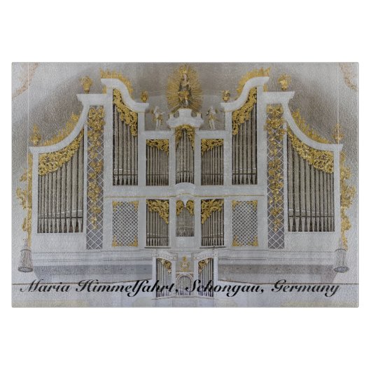 Schongau orgel met titel snijplank (Voorkant)