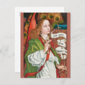 Schongauer Annunciation angel CC1182 Orlier altar Briefkaart (Voorkant / Achterkant)