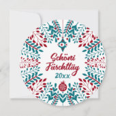 Schöni Fäschttäg, Zwitserse kerstgroet Feestdagenkaart (Voorkant)