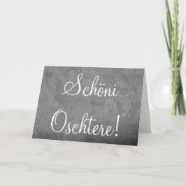 Schöni Oschtere Swiss Happy Pasen Chalkboard Feestdagen Kaart