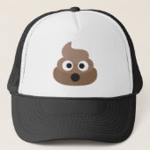 Schonken poep-emoji - Poo-cartoon Trucker Pet (Voorkant)