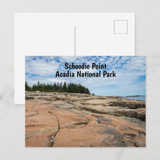 Schoodic Point in Acadia National Park in Maine Briefkaart (Voorkant / Achterkant)