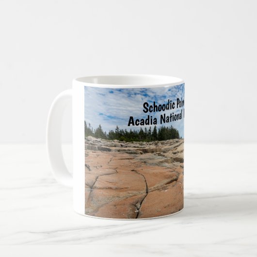 Schoodic Point in Acadia National Park in Maine Koffiemok (Voorkant links)