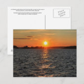 Schoodic Sunset with Island Lighthouse Briefkaart (Voorkant / Achterkant)