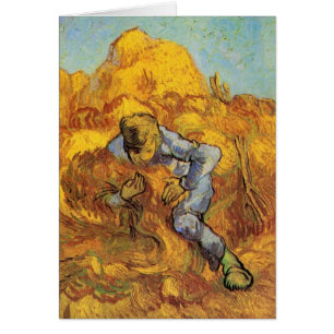 Schoofbinder (naar Millet) door Vincent van Gogh
