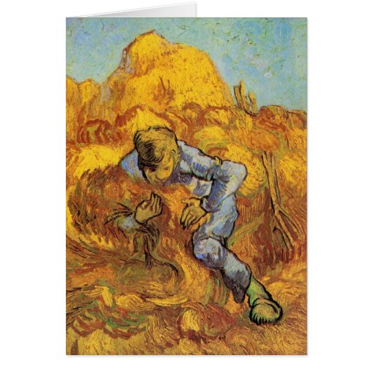 Schoofbinder (naar Millet) door Vincent van Gogh (Voorkant)