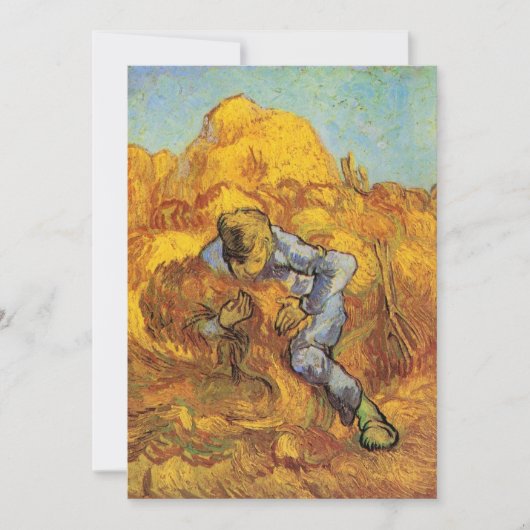 Schoofbinder (naar Millet) door Vincent van Gogh (Voorkant)