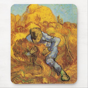 Schoofbinder (naar Millet) door Vincent van Gogh Muismat