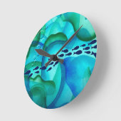 Schooilvissen Waterverf wandklok (Hoek)