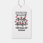 School 100 dagen school cadeaulabel (Achterkant)